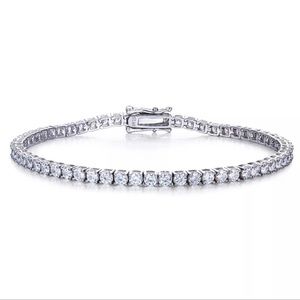 5ct.tw Moissanite Diamond Bracelet 6.5” CERTIFIED WITH PAPERS